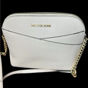 Michael Kors Pink Crossbody Bag with Gold Chain